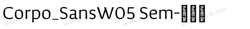 Corpo_SansW05 Sem字体转换